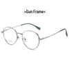 2023 Ultra-Light Round Titanium Glasses Frame with Laser Pattern – Stylish and Versatile for Men and Women