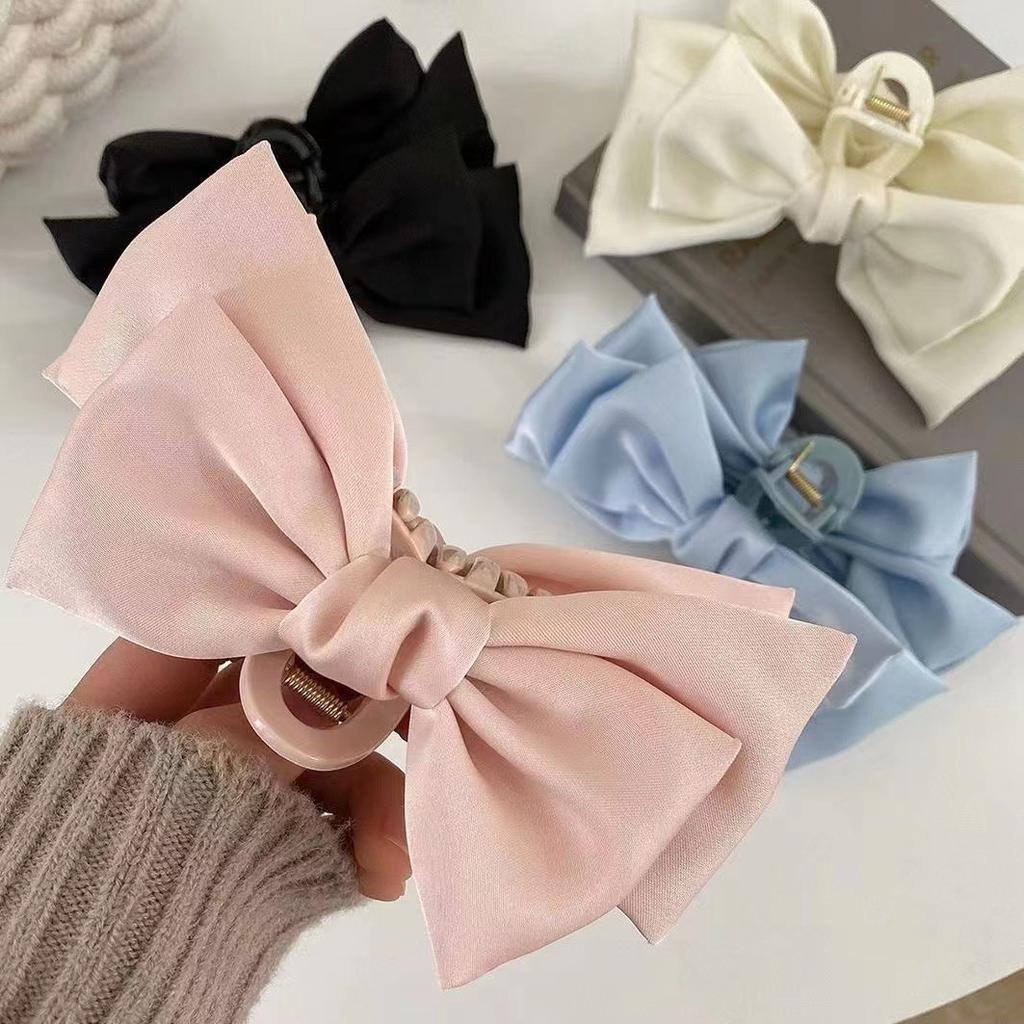 3Pcs/2Pcs Super Large Bowknot Grip Clip Cute Hair Clip High-End Clip Hair Accessory