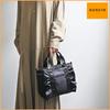 Nylon frill tote shoulder for italy 121116 [Guccio Italy] bag, 2-way bag, handbag, square, cute, events, women's fashion, (BLACK)