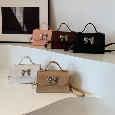 Dámská taška, nová, jednobarevná, texturovaná, módní překlápěcí, crossbody, jarní a letní, módní ruční čtvercová taška