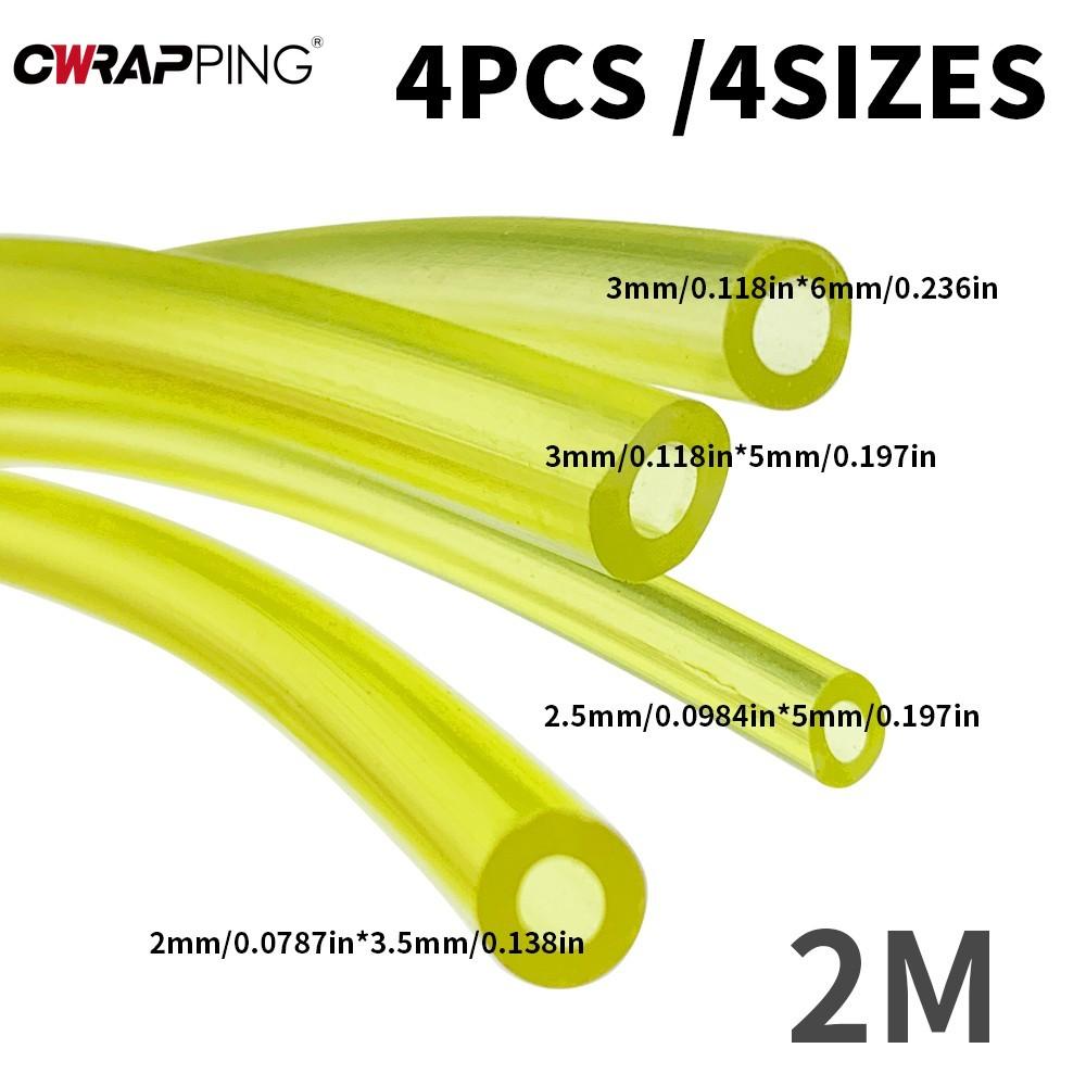 4Pcs Petrol Fuel Pipe Line Hose Replacement for Strimmers Trimmer Chainsaws Saw Blower Brushcutter Gas Line Pipe Hose Parts Tool