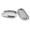 Front Fence Grill Grille ABS Chrome Mesh For BMW E46 2D 2003 2004 2005 3 Series
