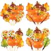 Harvest Thanksgiving Balloon Set: Pumpkin, Maple Leaf, Pine Cone Foil Balloons for Party Decoration