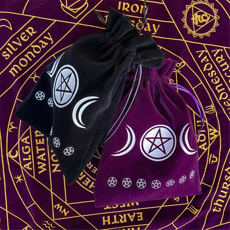 Divination Pendulum Divination Tablecloth Board Game Tarot Velvet Storage Pouch