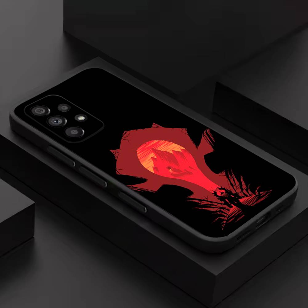 W-World Of W-Warcraft Cool Phone Case For Samsung S 9,10,21,30,22,23,24,25,26,Ultra,Plus,Lite,FE,4,5G Black Soft Precise