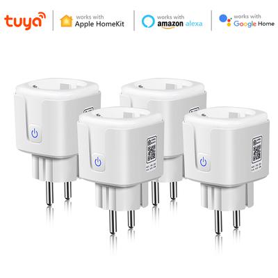 Presa elettrica Wi-Fi certificata MFI Homekit Tuya Smart Life Interruttore 16A Temporizzazione Controllo remoto Casa intelligente per Alexa Google Assistant
