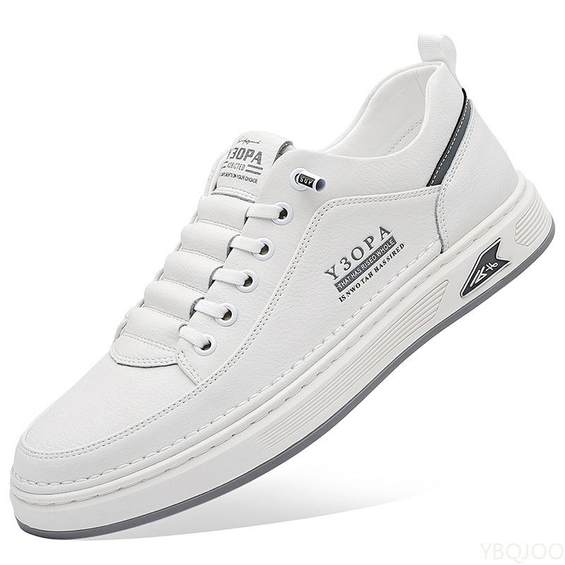 Men Shoes Leather Casual Sneakers Breathable Walking Slip On Platform Shoes Male Flats Rubber Sole Shoes Zapatillas 2025
