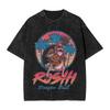 Dragon Ball Saiyan Gym T Shirts Hip Hop Washed Harajuku TShirts Anime Dbz Vintage for Men Women Streetwear Summer Tee Shirt