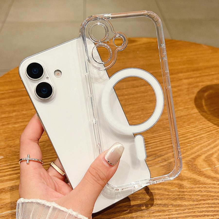 Ultra tenké Magnetické Priehľadné Puzdro Pre Magsafe Pre iPhone 17 Air 16 15 14 13 11 12 Pro Max Bezdrôtová Nabíjačka Nárazuvzdorný Kryt