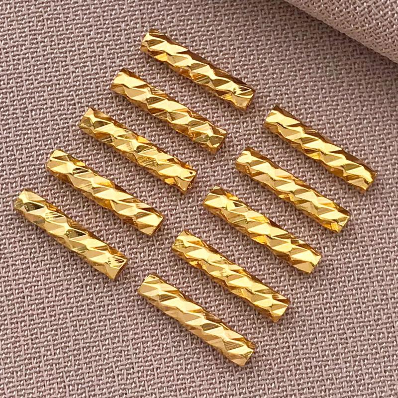 50 шт. 18K Позолоченная Настоящее Золото Толстое Серебристое Платиновое Партия Цветок Соединительная Трубка, DIY Браслет Изготовление Ювелирных Изделий Аксессуары