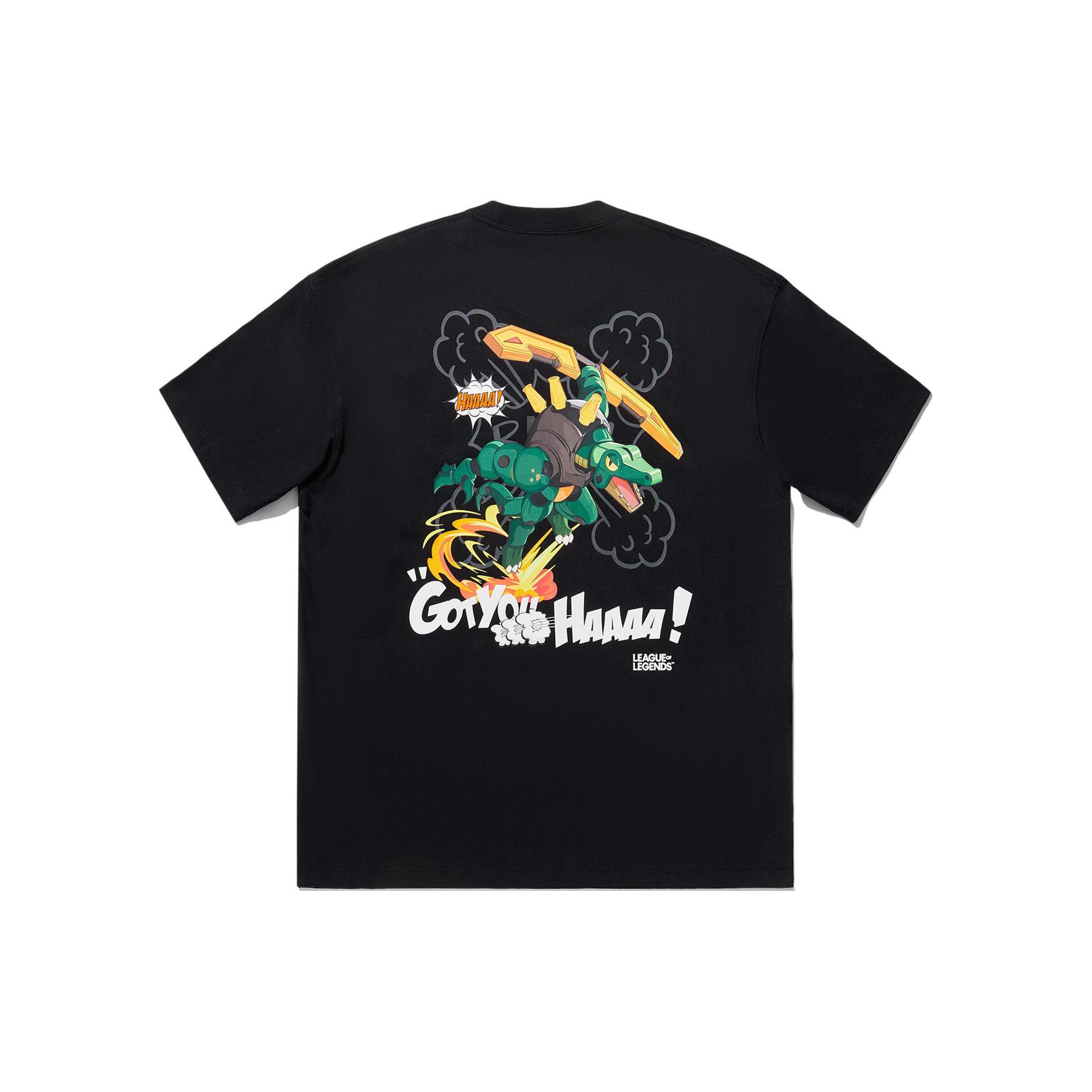 Li Ning x LEAGUE OF LEGENDS T Shirt Unisex Black AHSU807-4 L