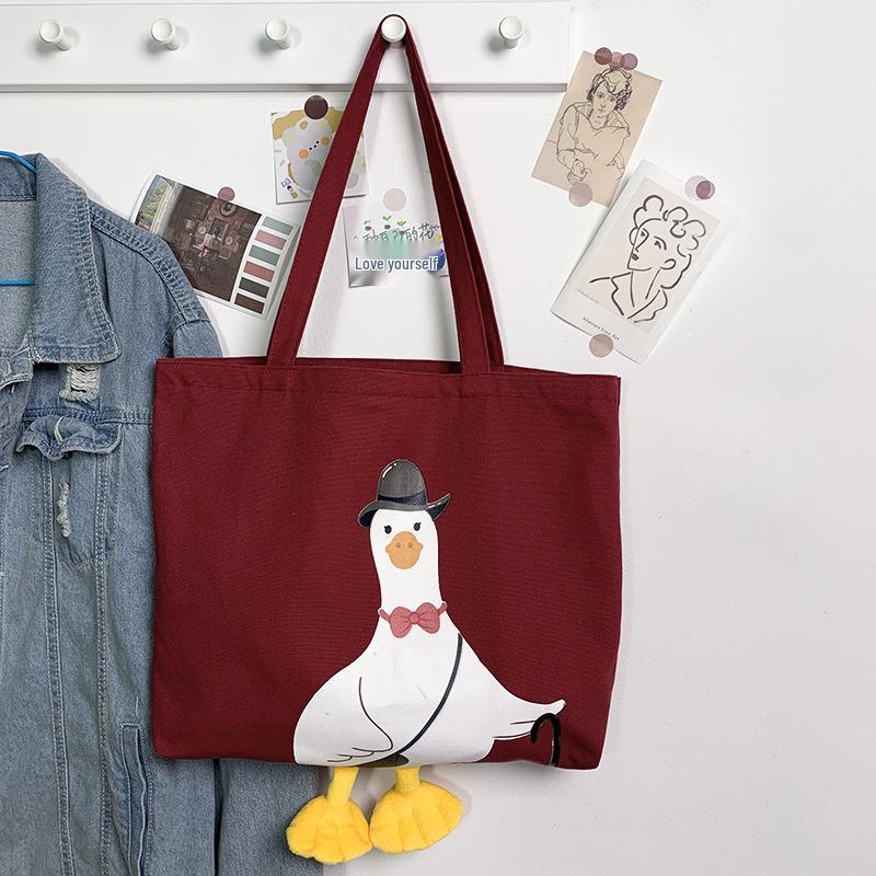 

Нова стильна жіноча парусинова сумка-тоут - Велика місткість, Мила та стильна для студентів