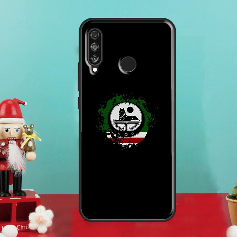 Chechnya Flag Chechen Wolf For Huawei Nova 10 9 SE 12i 12s 11i 8i Y90 Y60 Y70 Y72 Y73 Y61 Y91 P30 P40 Lite P60 Pro Case