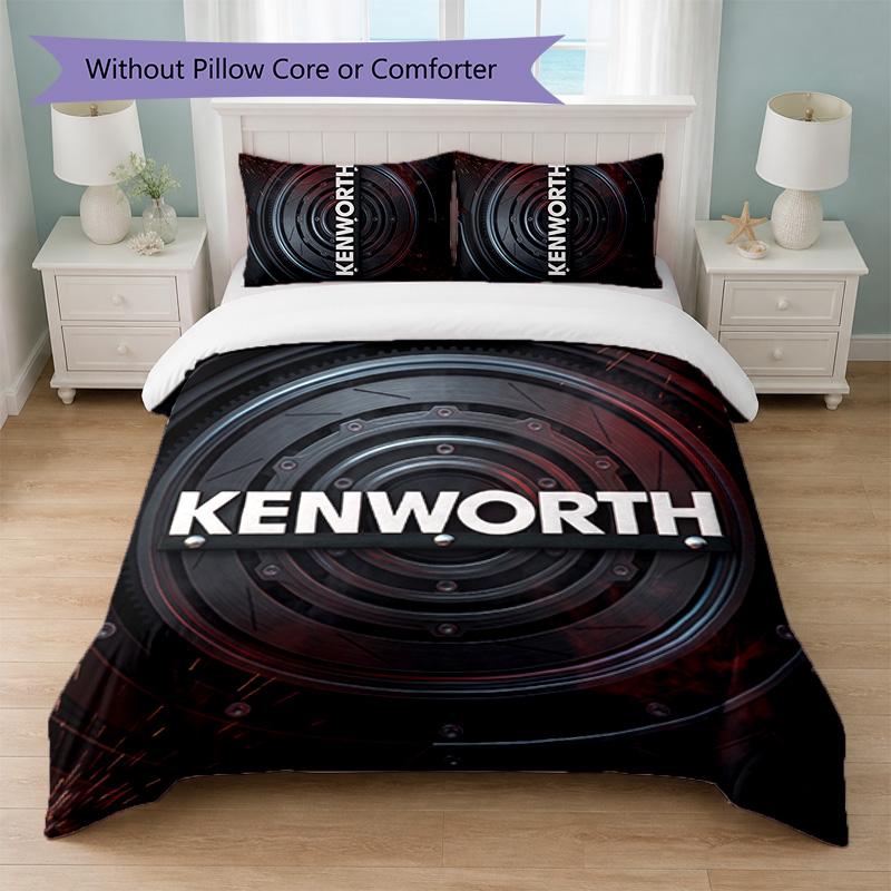 Kenworth Print 3-teiliges Bettwäsche-Set Bettbezug mit zwei Kissenbezügen Weiche Bettwäsche für Haushalt Schlafzimmer