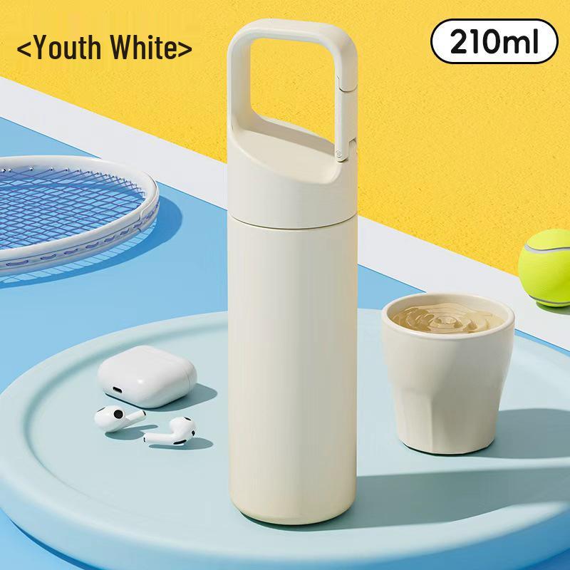 

2025 Portable 316 Stainless Steel Insulated Sports Water Cup with Handle – Unisex Design 210ml білий