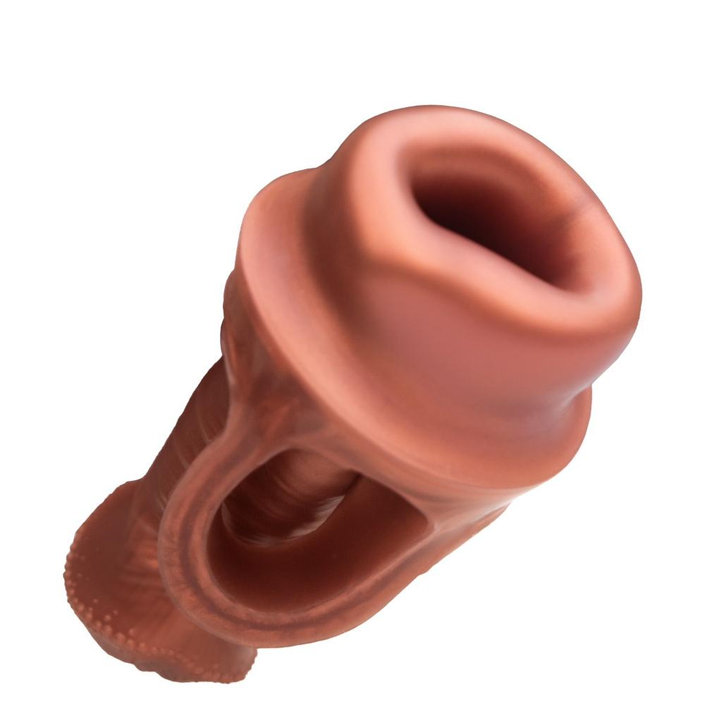 penishülle kaufen 4 in 1 Penishülle mit Vaginalmassage,Penis Sleeve Herren,Penis Hülle,Coc main image 0