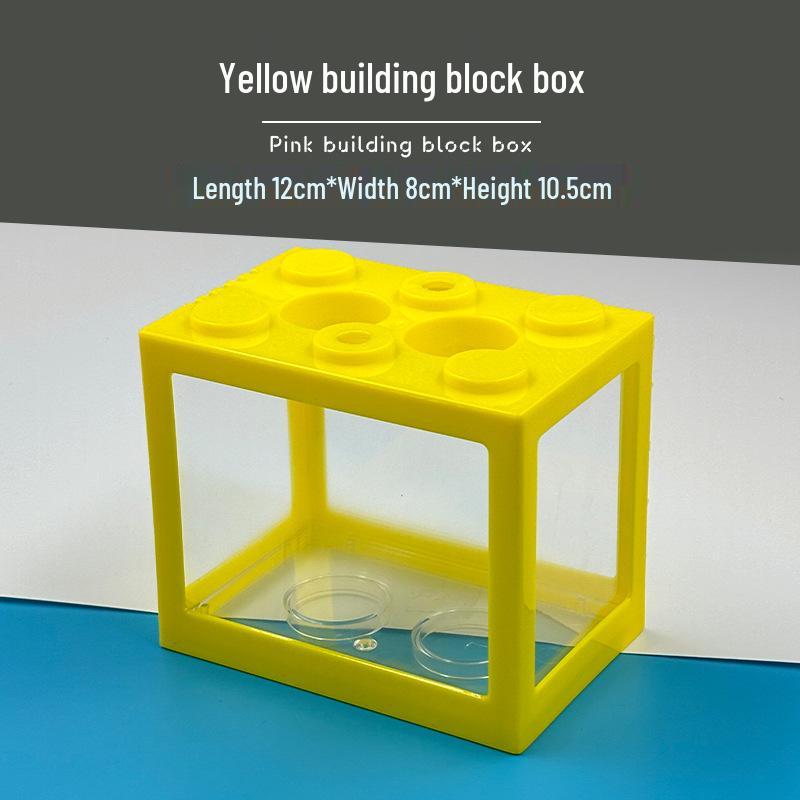Transparent Desktop Aquarium: Fighting Fish, Jellyfish, Goldfish Tank with Street Stall Stand Design