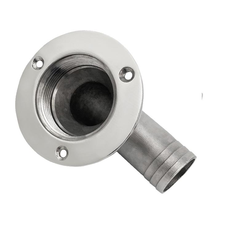 AndyMarine Stainless Steel Durable Deck Drain Cockpit Drain Scupper Plug Drainage Boat Accessories Marine Hardware