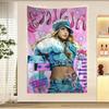 EEmilia Mernes Hanging Bohemian Tapestry Hanging Tarot Hippie Wall Rugs Dorm Japanese Tapestry