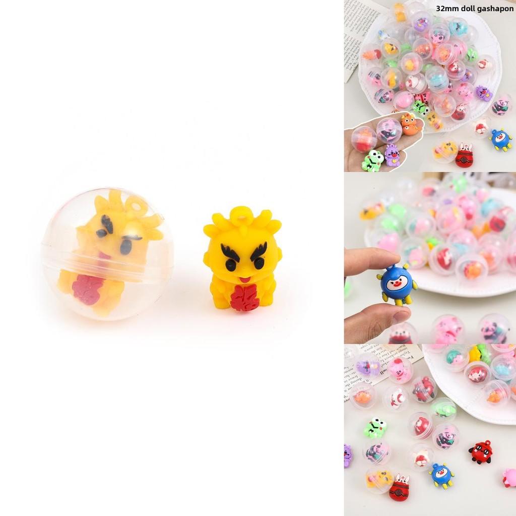 Kids Animal Minifigures With 32mm Transparent Toys For Collectors And Kids Play