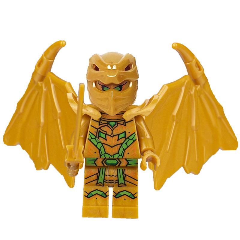 Ninja Warrior Superhero Doll With Weapon Single Building Block Assembly Toy