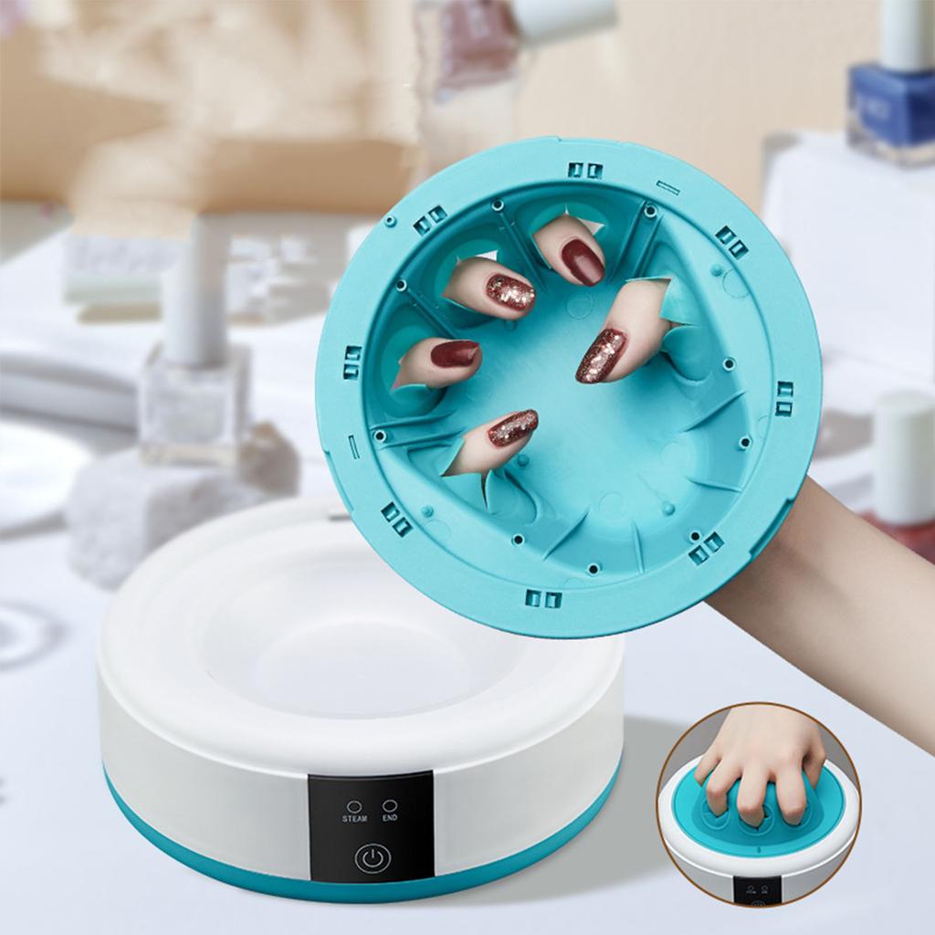 Electric Nail Soaking Bowl Ergonomic Fast Steam Nail Polish Remover for Home Nail Salon