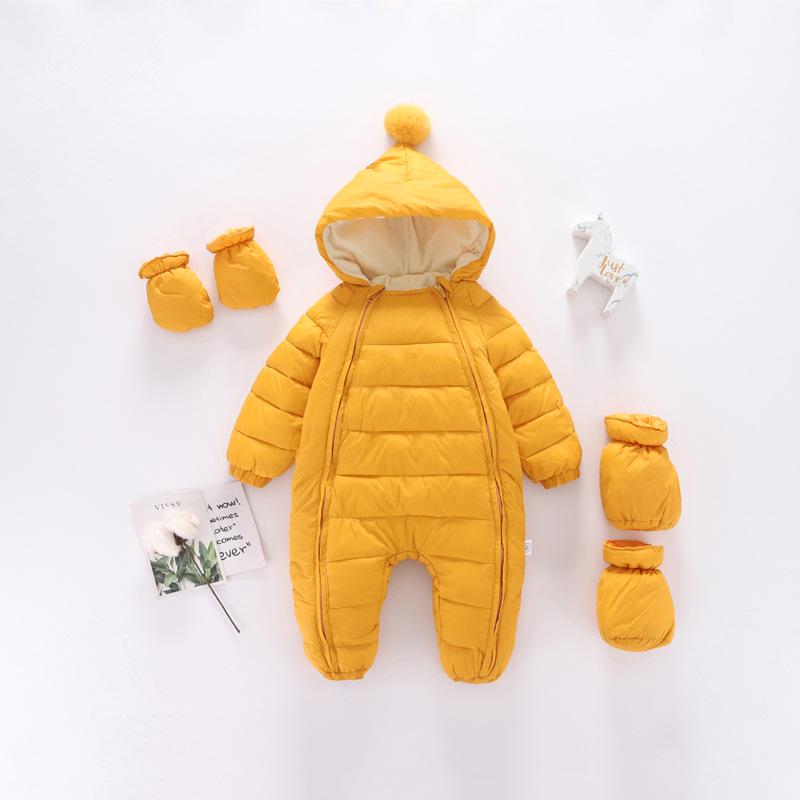 YY Baby Autumn/Winter Velvet Onesie Set - Thickened Warm Newborn Romper