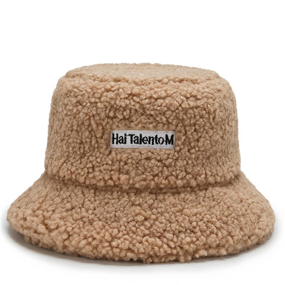 Zimowy ciepły polarowy kapelusz typu bucket dla mężczyzn i kobiet, odporny na zimno, modny kapelusz rybaka, trendy daszek przeciwsłoneczny