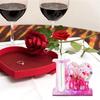 Diy Silicone  Mold Love-shaped Photo Frame Flower Arrangement Device Desktop Decoration Epoxy Resin Die (including 3 Transparent Test Tubes)