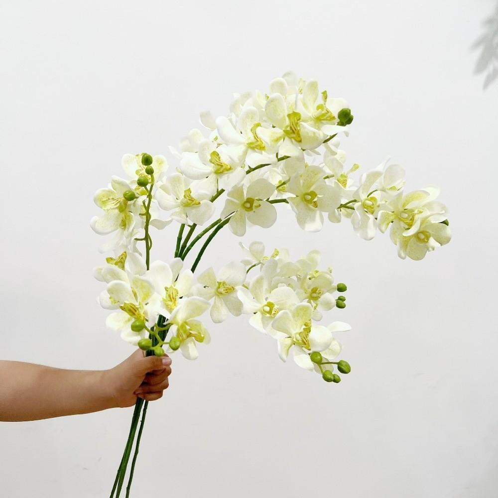 Long Branch Artificial Phalaenopsis 86cm Vanda Flower 3D Fake Flower  Art Accessories