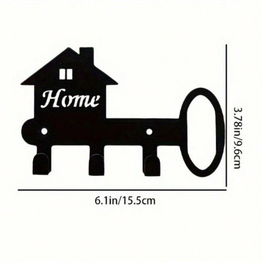 1 Stück Niedlicher Metall-Deko-Schlüsselhaken Schlüsselhalter für Tür, Wand, Garage - Wandmontierter Mantelhaken für stilvolle Wanddekoration.