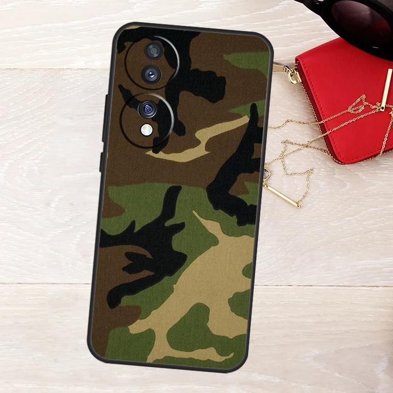 Camouflage Camo Case For Honor Magic 8 5 6 7 Lite 50 70 90 200 400 Pro X8b X8c X9a X9b X9c X9d Win RT Cover