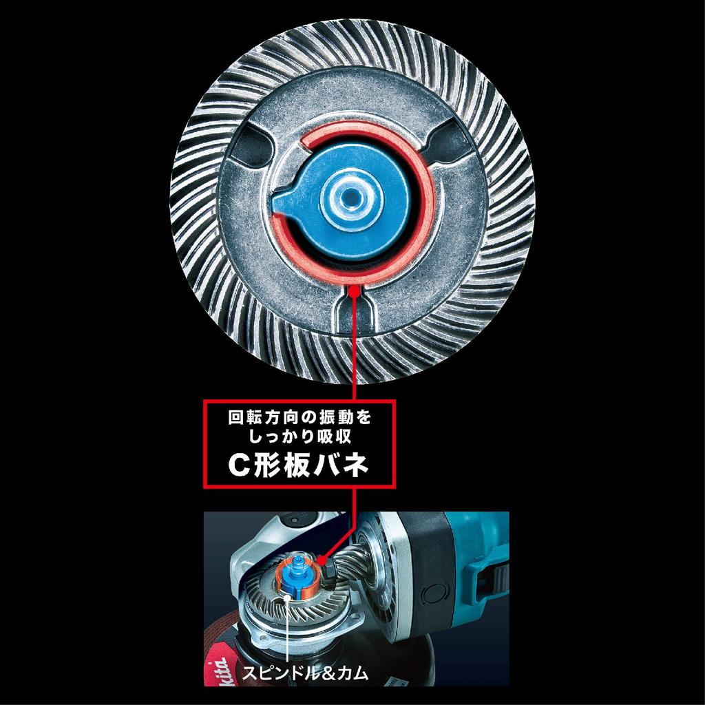 Makita GA4041C Electronically Controlled Disc Grinder for with Super Joint Maximum Output 1800W AC, 100mm, Low-Vibration System,