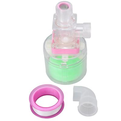 Water Lever Control Valve Transparent Full Automatic Plastic Tower Tank Floating Ball Valve G1/2