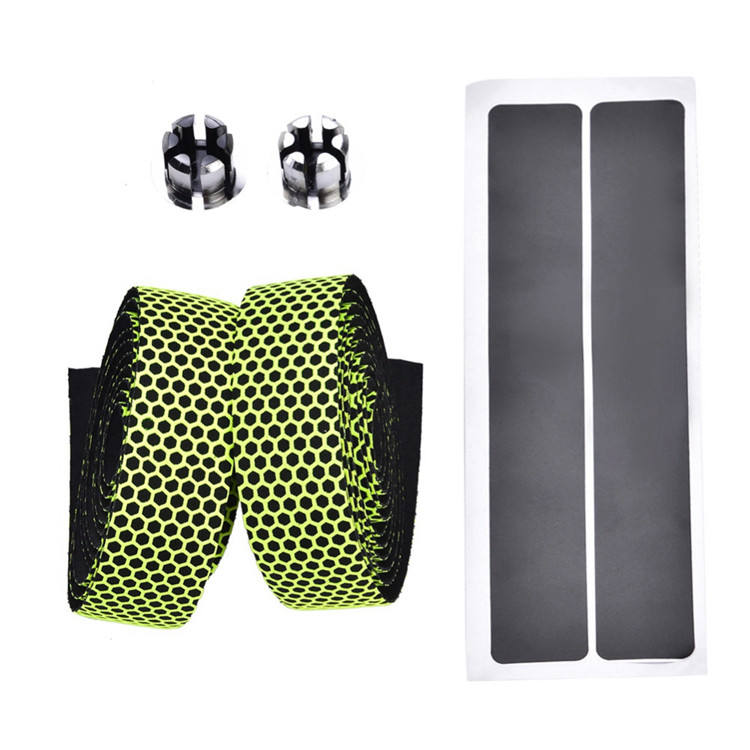 Light Road Bike Handlebar Tape Breathable Fixed Gear Bicycle Bar Tape With 2 Bar Plugs