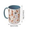 Fans Gift Ceramic Worm Coffee Mug Beverage Container With Handle Funny Worm Meme Novelty Design Coffee Cups Travel Use
