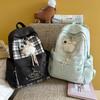 Schultasche leichter Rucksack weiblich Freizeit Reisen Schüler Schultasche weiblich Ins-Stil Koreanische Version Mädchen Kontrastfarben Rucksack