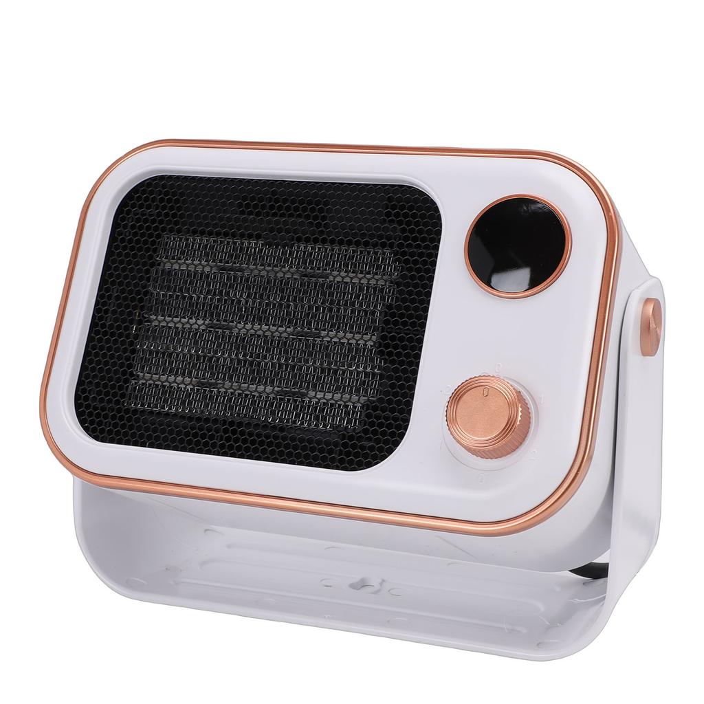 Desktop Heater Quiet Quick Heating   Ceramic Heater with 2 Speed Setting Tip Over Overheating Prevention for Indoor 1200W