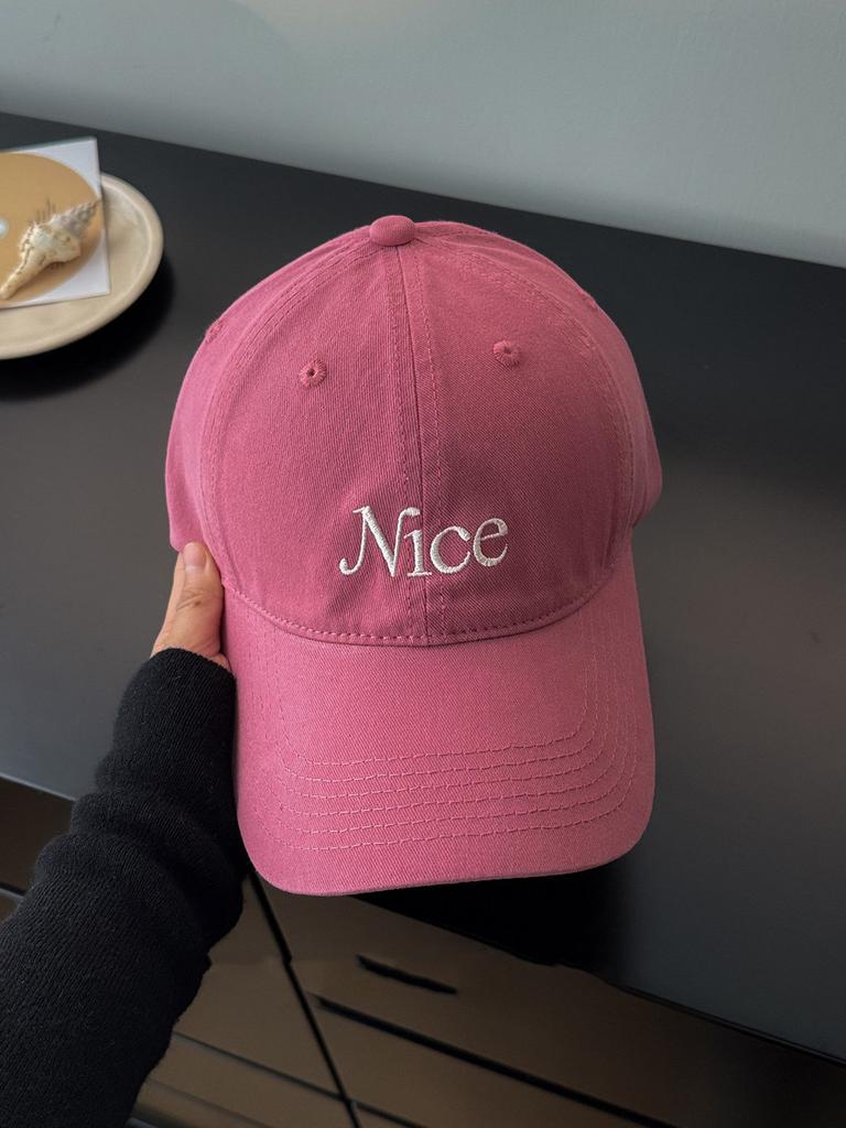 Embroidered Letter Baseball Cap For Women Men With Wide Brim Sun Protection