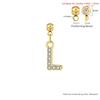 Trendy Letter Cubic Zircon Pendant For Women Positioning Charm Bracelet Necklace DIY Making Jewelry Accessories