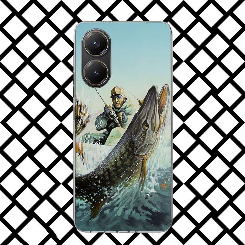 Carp Fish Fishing Rod Hook Phone Case for Xiaomi Poco F7 Ultra X7 X6 X5 Pro X4 Gt M8 M7 Redmi 15 15C 13 13C 12 12C Soft Cover Fu