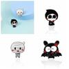 Zinc Zinc Alloy Cute Skeleton Ghost Brooch Cartoon Characters Halloween Skull Bat Pin Creative   Gift