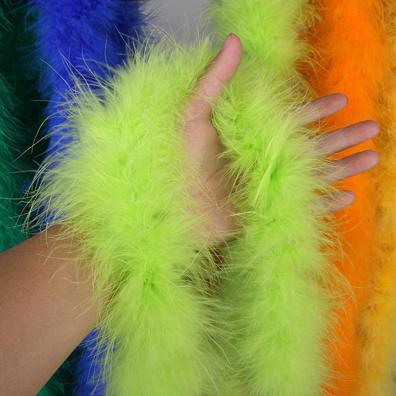 Thickened Encrypted Large Turkey Feather Strips Colored Top Scarves Stage Performance Costume Accessories