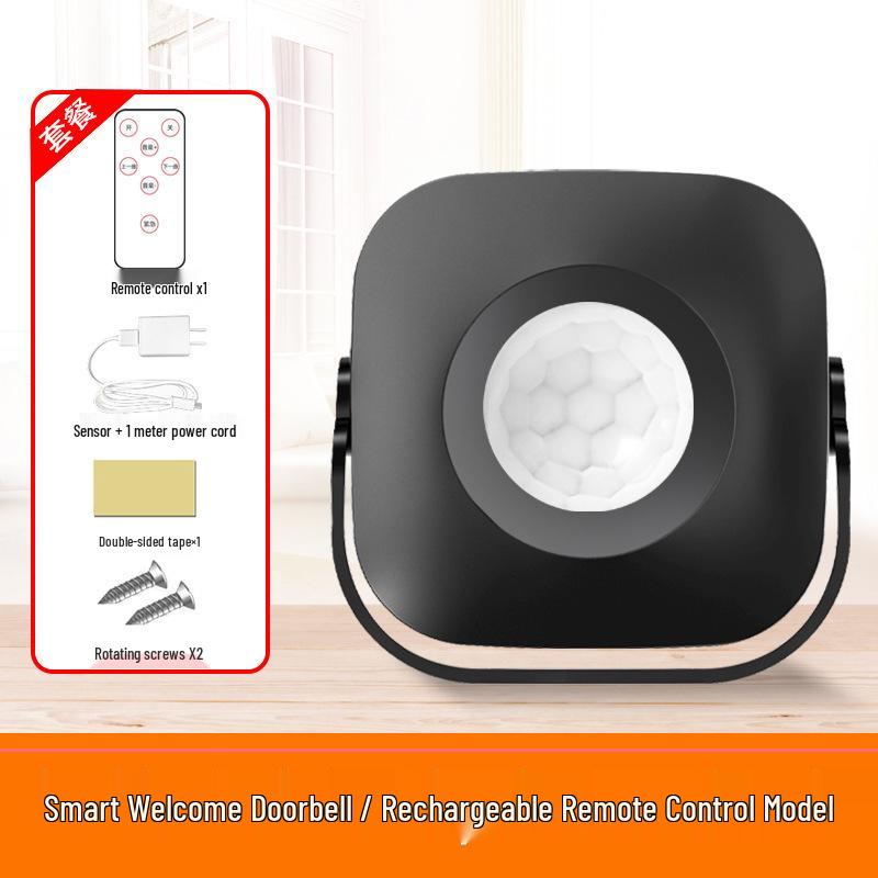 Sensor Entry Store: Rechargeable Commercial Voice Welcome Doorbell with Ding Dong Alert