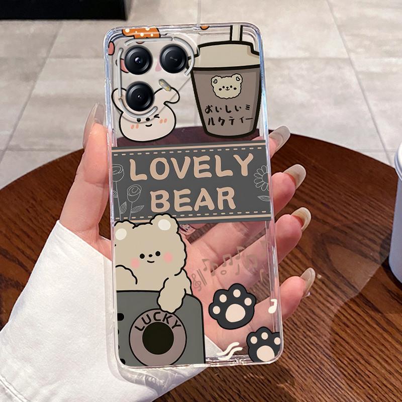 For Tecno Pova 7 Pro Ultra 5G Case LJ8 LJ9 Aesthetic Cute Cat Fashion Back Cover Techno Pova 7Pro 7Ultra Transparent Phone Case