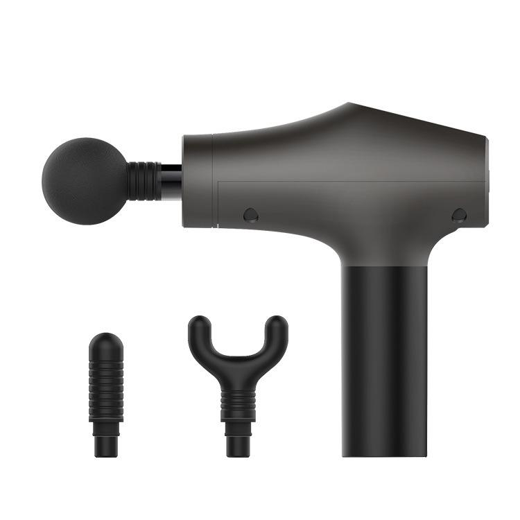 

Новый женский фасциальный пистолет, миорелаксант, электрический бесшумный массажер, виброшоковый пистолет, пистолет для массажа мышц. серый