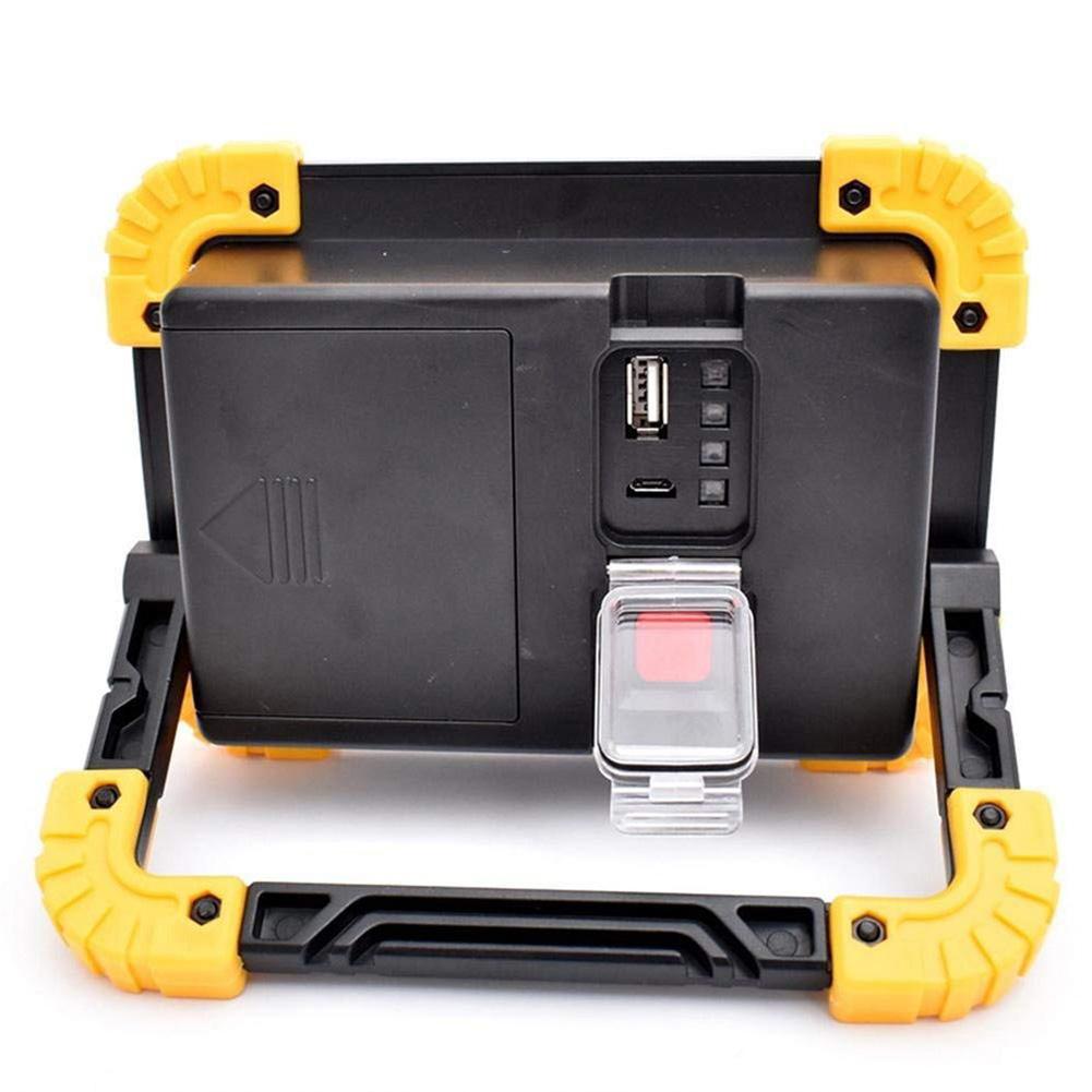 20W COB Outdoor USB Rechargeable Tent Emergency Floodlight with Rotating Handle
