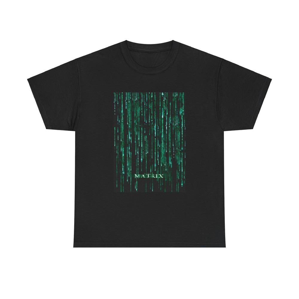 The Matrix Tshirt Vintage Movie Poster Keanu Reeves Retro Unisex Heavy Cotton Unisex T-Shirt XXXL