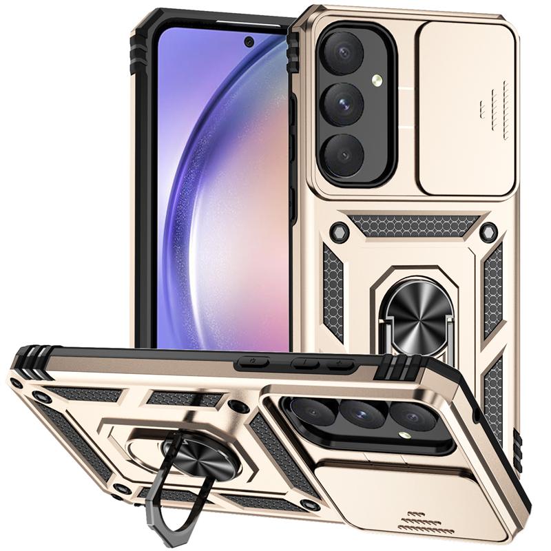 Full Cover For Samsung Galaxy Quantum 5 Case Samsung Quantum 5 Push Window Magnetic Phone Holder Case For Samsung Quantum 5 Case