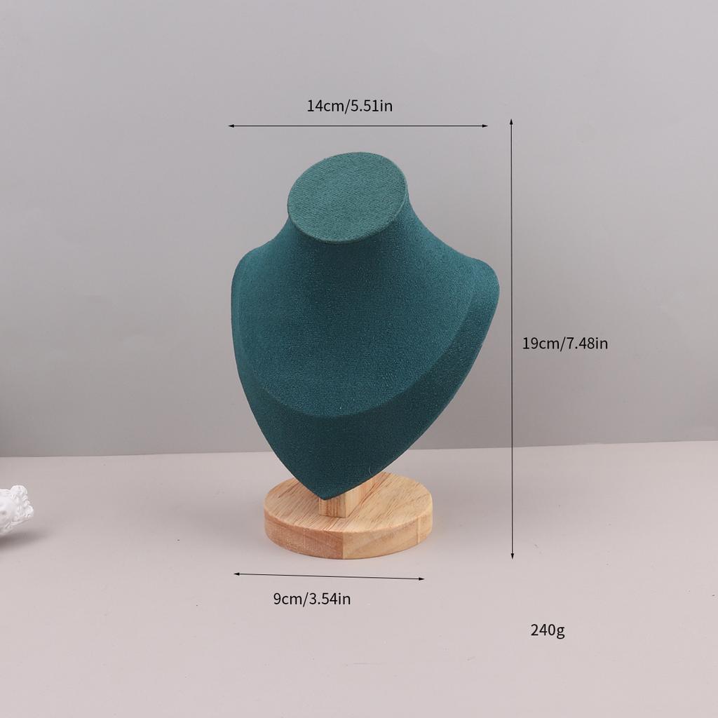 Velvet Portrait Necklace Display Pendant Organizer Jewelry Display Stand Jewelry Mannequin Bust Necklace Pendant Window Display